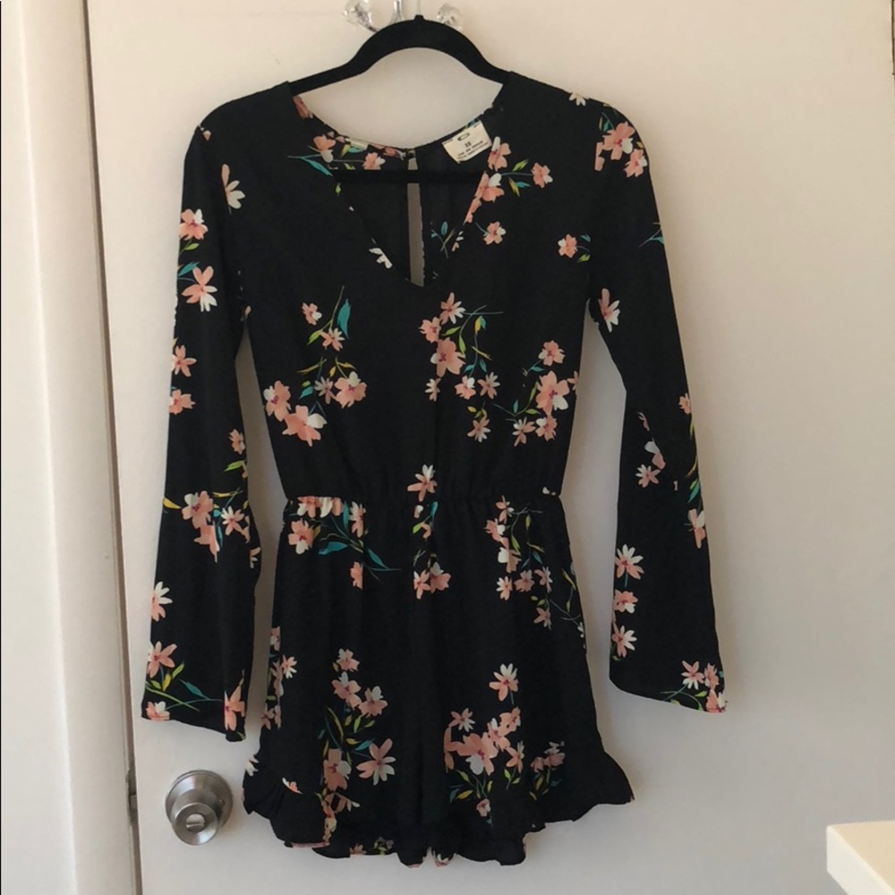 LS floral romper